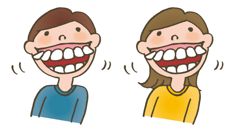 出っ歯のイラスト