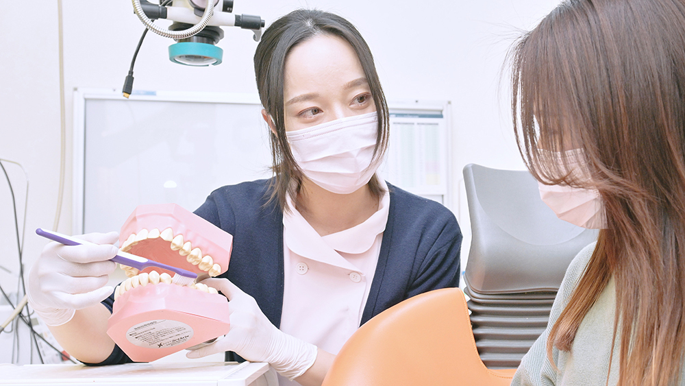 歯科衛生士による歯磨き指導